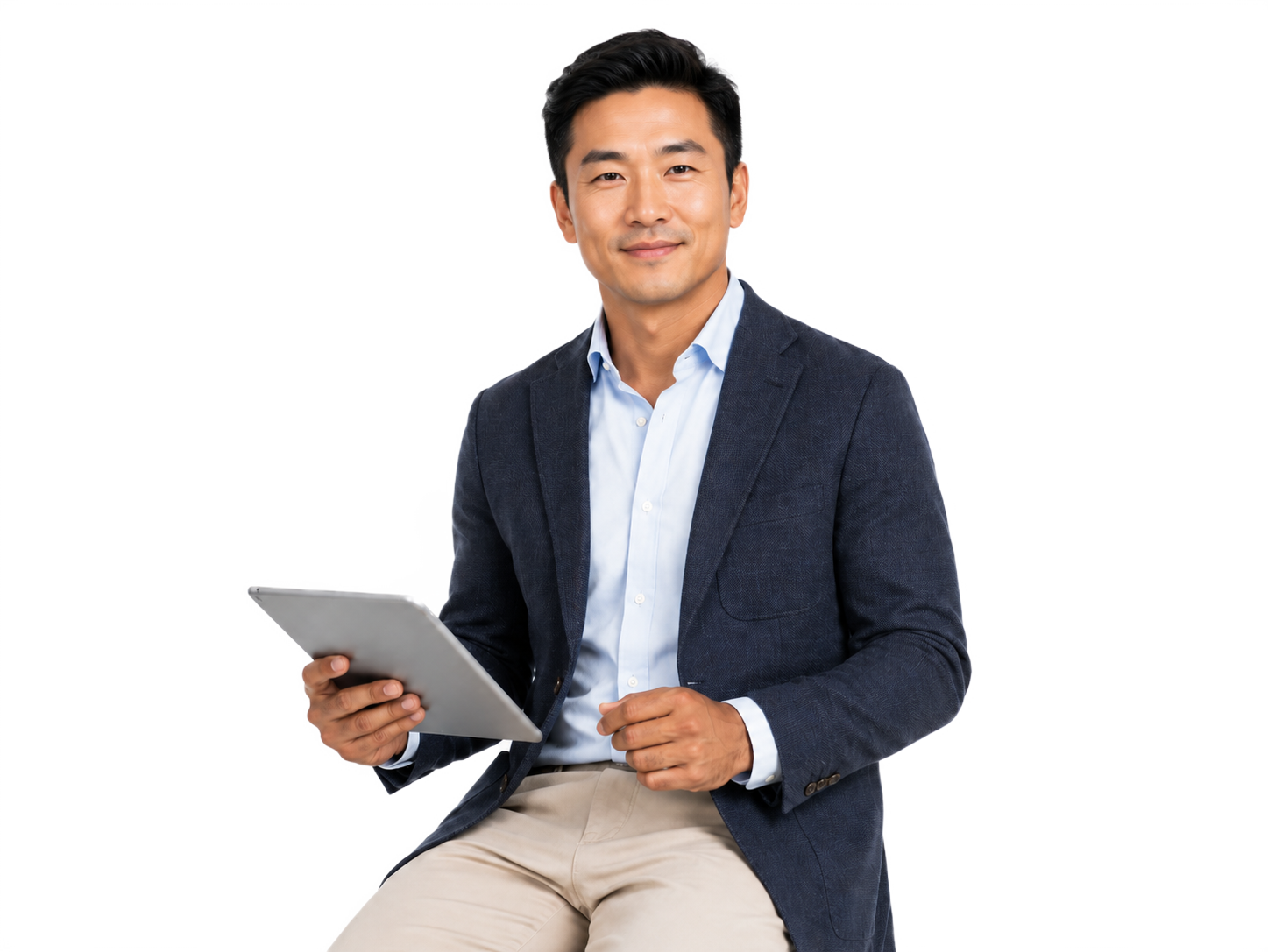 Business owner organizing e-invoices